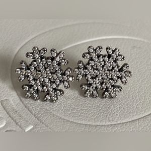 Pandora "Snowflake" Earrings
